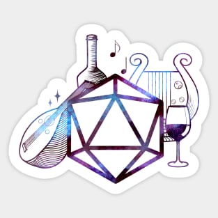 D&D Bard's Dice Sticker